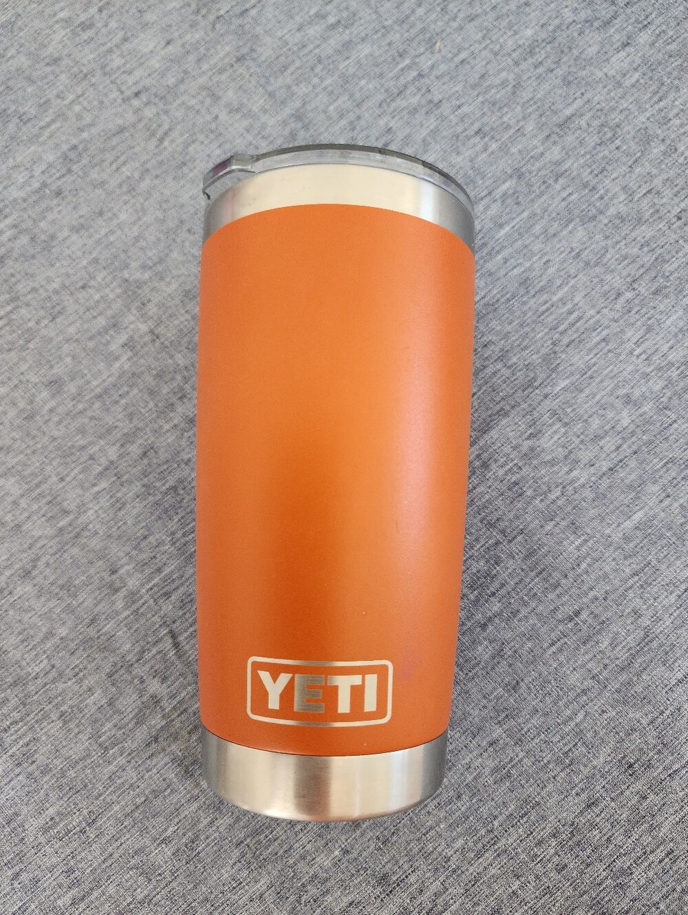 YETI Orange Stainless Steel Tumbler - 20 oz Buffalo Engraving